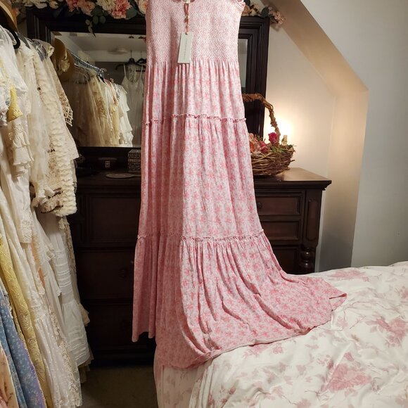LOVESHACKFANCY - CHESSIE DRESS - ROSE PATCH Small - Picture 5 of 13